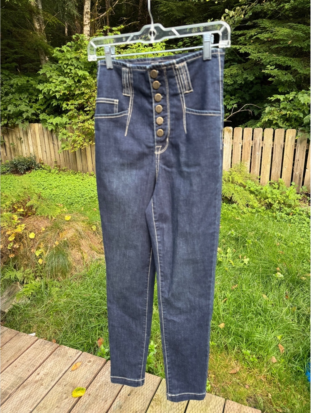 Fashion Nova High-Waisted Dark Wash Skinny Jeans Size 5